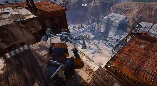 【ARC Raiders】パワードディセンダー、超高所から落ちた時に使うとこうなる