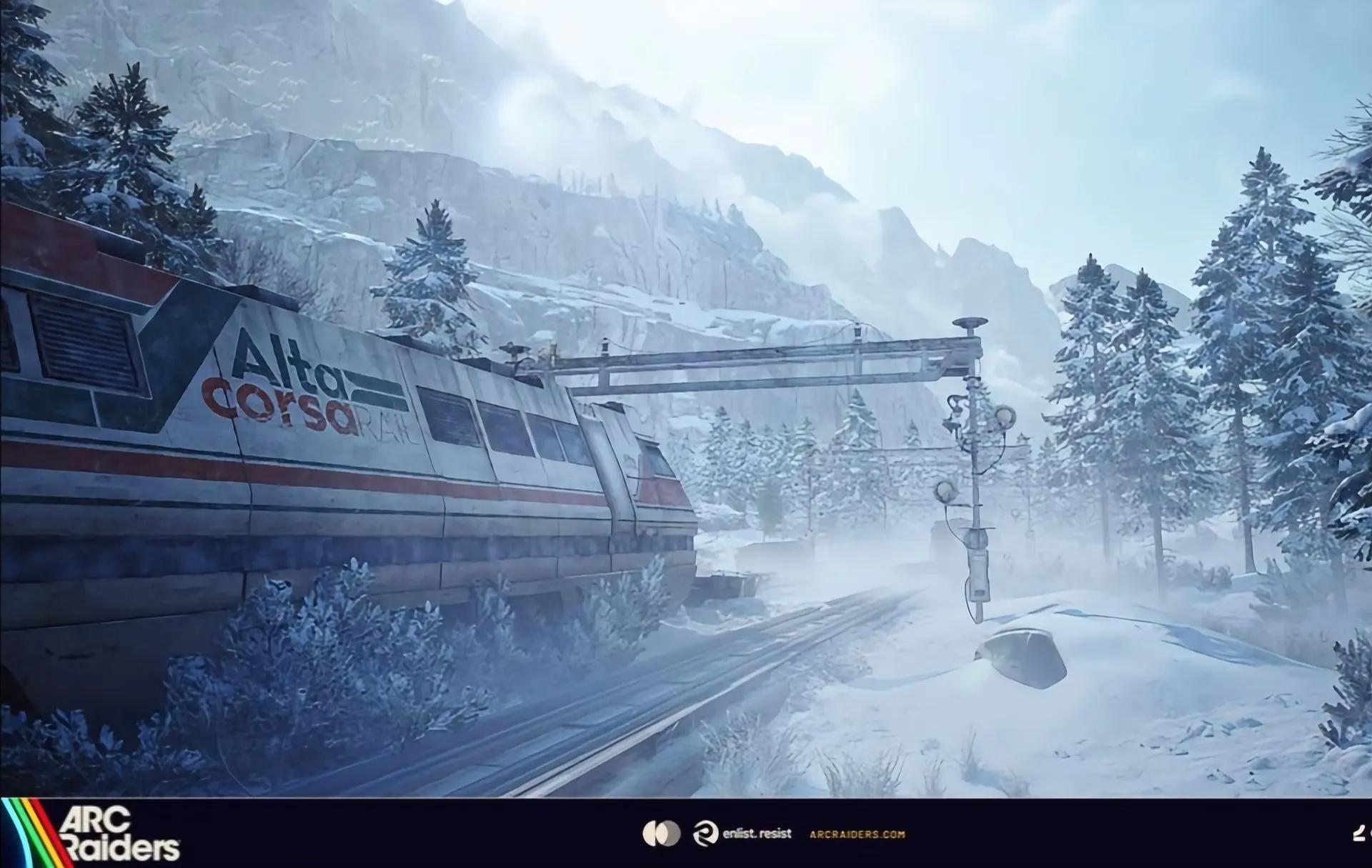 【ARC Raiders】雪山と線路が広がる新マップが公開、列車で移動できたら最高だな