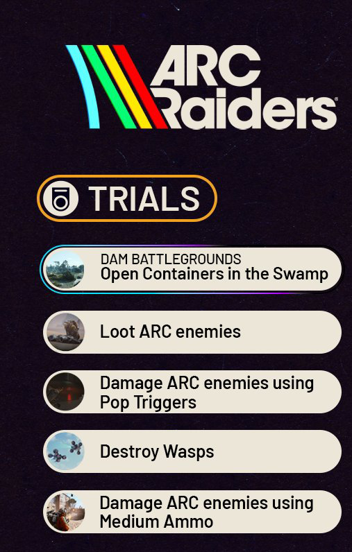 【ARC Raiders】今週のトライアル「またポップトリガーかよ…」←3課題は一回で星3狙えるぞ