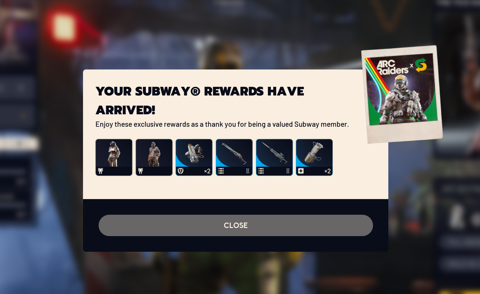 【ARC Raiders】Subwayコード3つで未所持衣装3種、これ豪運？優先仕様なの？