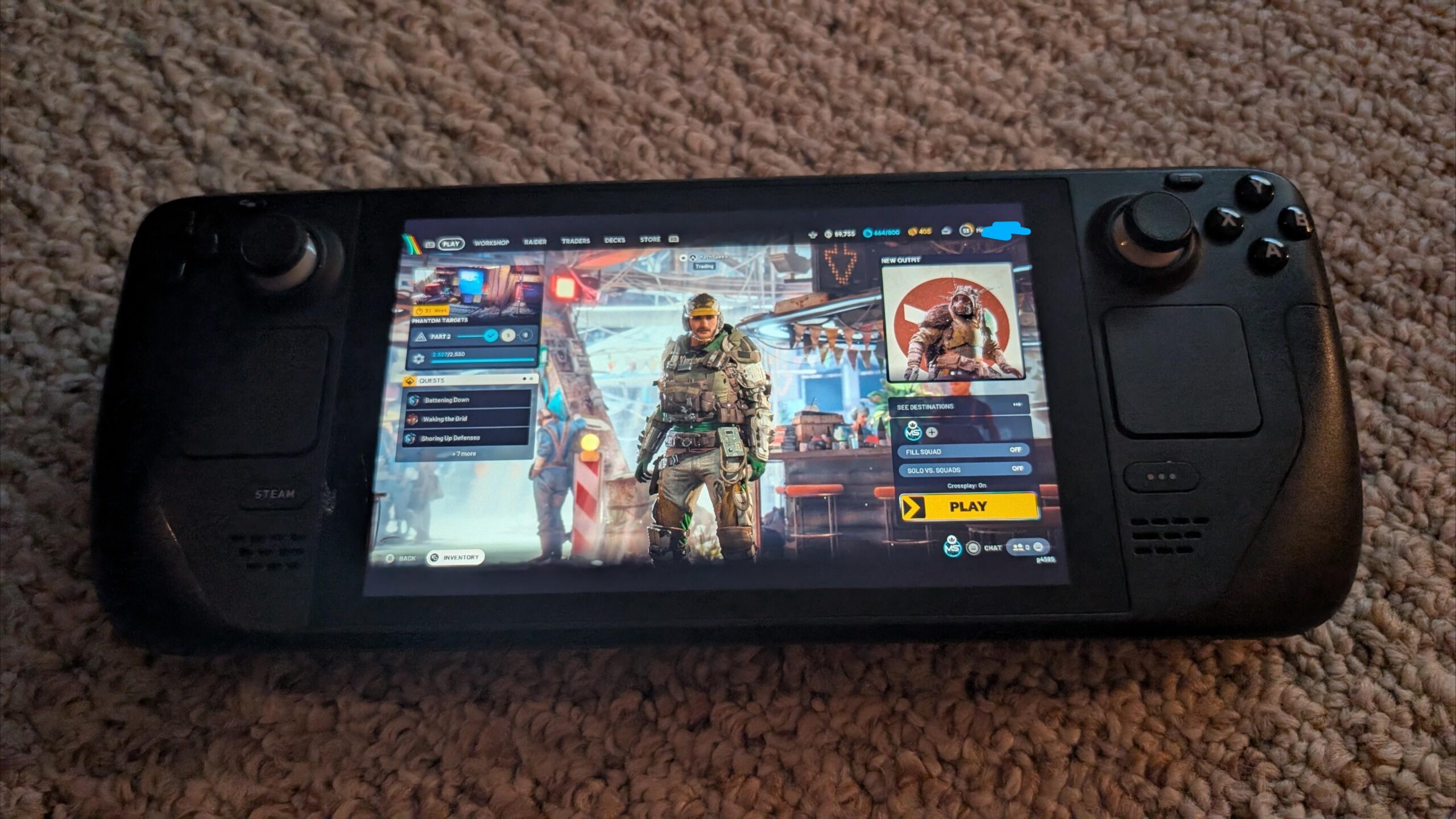 【ARC Raiders】Steam Deck、寝転びながらガラクタ整理する用途がちょうどいい