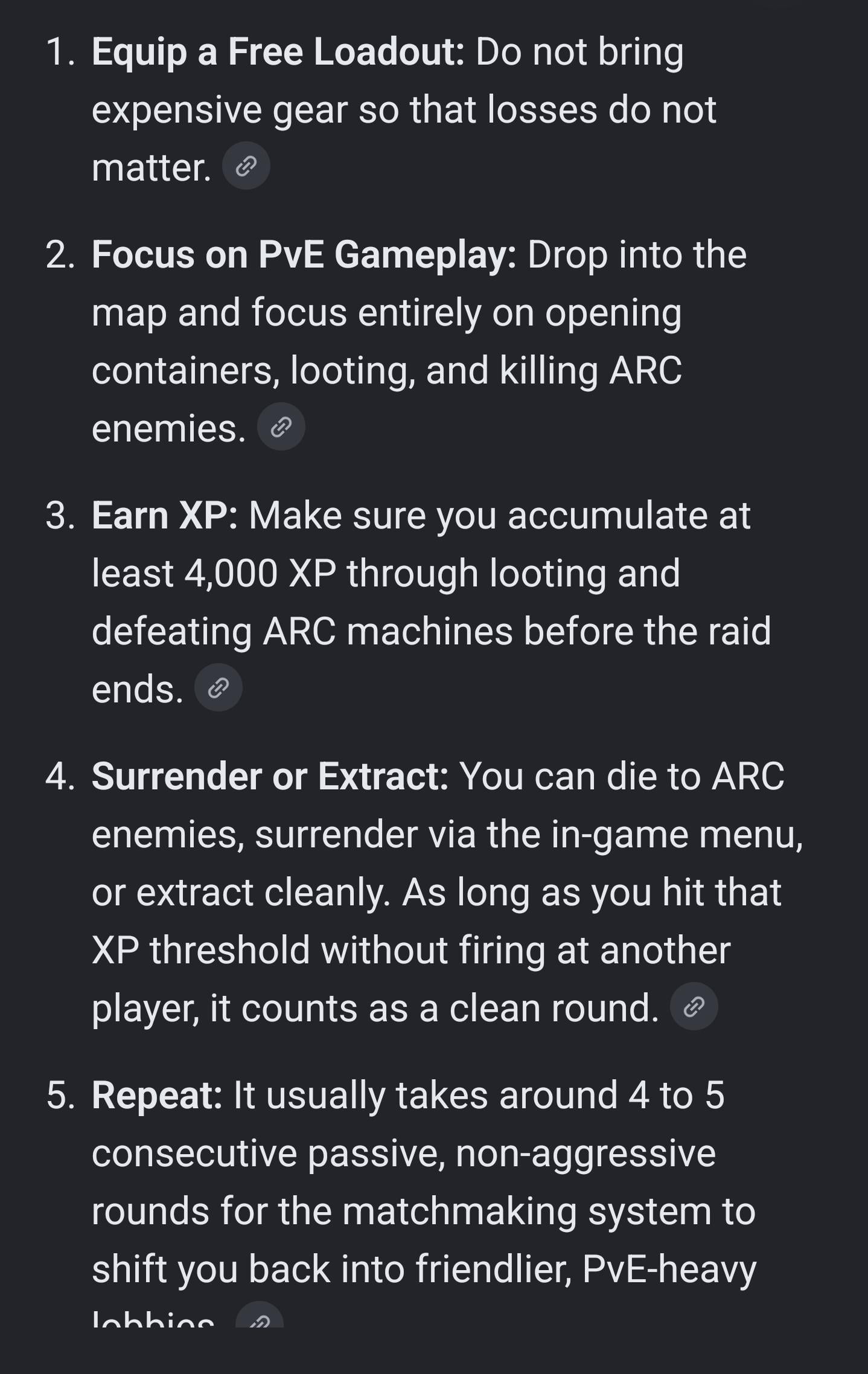 【ARC Raiders】一発撃ったら好戦ロビーから戻れないんだが、PvE判定どう戻すの？