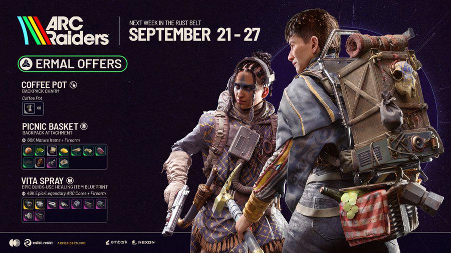 【ARC Raiders】遠征前ラスト週の交換品が公開、コーヒーポット＆ヴィータスプレー設計図が登場
